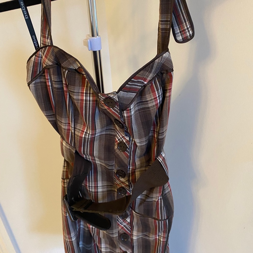 Bebe brown dress.